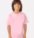 Comfort Wash GDH175 Garment Dyed Youth Short Sleev in Cotton candy front view