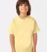 Comfort Wash GDH175 Garment Dyed Youth Short Sleev in Summer squash yellow front view