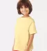 Comfort Wash GDH175 Garment Dyed Youth Short Sleev in Summer squash yellow side view