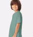 Comfort Wash GDH175 Garment Dyed Youth Short Sleev in Cypress green side view