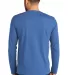 District Clothing DT8003 District   Re-Tee   Long  BlueHthr back view
