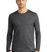 Ogio OE340 OGIO    ENDURANCE Force Long Sleeve Tee Blacktop Hthr front view