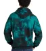 Port & Company PC144    Crystal Tie-Dye Pullover H Black/Teal back view
