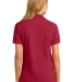 Port & Company LKP150 CLOSEOUT  Ladies Ring Spun P Red back view