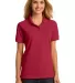 Port & Company LKP150 CLOSEOUT  Ladies Ring Spun P Red front view