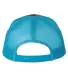 Richardson Hats 112 Adjustable Snapback Trucker Ca in Charcoal/ neon blue back view