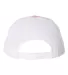 Richardson Hats 112 Adjustable Snapback Trucker Ca in Hot pink/ white back view
