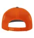 Richardson Hats 112 Adjustable Snapback Trucker Ca in Charcoal/ orange back view
