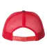 Richardson Hats 112 Adjustable Snapback Trucker Ca in Royal/ red back view