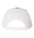 Richardson Hats 112 Adjustable Snapback Trucker Ca in Heather grey/ white back view