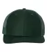 Richardson Hats 112 Adjustable Snapback Trucker Ca in Dark green front view