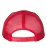 Richardson Hats 112 Adjustable Snapback Trucker Ca in Red back view