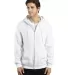 Threadfast Apparel 320Z Unisex Ultimate Fleece Ful WHITE front view
