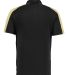 Augusta Sportswear 5028 Two-Tone Vital Polo in Black/ vegas gold back view