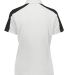Augusta Sportswear 5029 Women's Two-Tone Vital Pol in White/ black back view