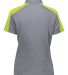 Augusta Sportswear 5029 Women's Two-Tone Vital Pol in Graphite/ lime back view