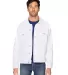 Threadfast Apparel 370J Unisex Denim Jacket OFF WHITE DENIM front view