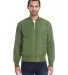 Threadfast Apparel 395J Unisex Bomber Jacket ARMY front view