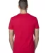 Threadfast Apparel 100A Unisex Ultimate T-Shirt in Red back view