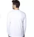 Threadfast Apparel 100LS Unisex Ultimate Long-Slee WHITE back view
