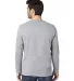 Threadfast Apparel 100LS Unisex Ultimate Long-Slee HEATHER GREY back view