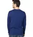 Threadfast Apparel 100LS Unisex Ultimate Long-Slee NAVY back view