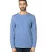 Threadfast Apparel 100LS Unisex Ultimate Long-Slee ROYAL HEATHER front view