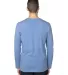 Threadfast Apparel 100LS Unisex Ultimate Long-Slee ROYAL HEATHER back view