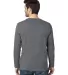Threadfast Apparel 100LS Unisex Ultimate Long-Slee CHARCOAL HEATHER back view