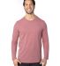 Threadfast Apparel 100LS Unisex Ultimate Long-Slee in Maroon Heather