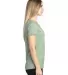 Threadfast Apparel 200RV Ladies' Ultimate V-Neck T ARMY HEATHER side view