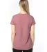 Threadfast Apparel 200RV Ladies' Ultimate V-Neck T MAROON HEATHER back view