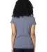 Threadfast Apparel 200RV Ladies' Ultimate V-Neck T NAVY HEATHER back view