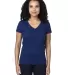 Threadfast Apparel 200RV Ladies' Ultimate V-Neck T NAVY front view