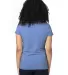 Threadfast Apparel 200RV Ladies' Ultimate V-Neck T ROYAL HEATHER back view