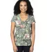 Threadfast Apparel 200RV Ladies' Ultimate V-Neck T TROPICAL JUNGLE front view