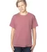 Threadfast Apparel 600A Youth Ultimate T-Shirt MAROON HEATHER front view