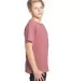 Threadfast Apparel 600A Youth Ultimate T-Shirt MAROON HEATHER side view