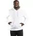 Threadfast Apparel 320H Unisex Ultimate Fleece Pul WHITE front view