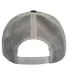 Adams Hats PV112 Adult Eclipse Cap BLACK/ CHARCOAL back view