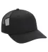 Adams Hats PV112 Adult Eclipse Cap BLACK/ BLACK front view