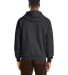 Hanes RS170 Adult Perfect Sweats Pullover Hooded S Charcoal Heather back view