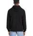 Hanes RS170 Adult Perfect Sweats Pullover Hooded S Black back view