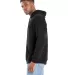 Hanes RS170 Adult Perfect Sweats Pullover Hooded S Black side view