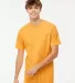 M&O Knits 6500M Unisex Vintage Garment-Dyed T-Shir in Citrus front view