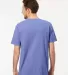 M&O Knits 6500M Unisex Vintage Garment-Dyed T-Shir in Periwinkle back view