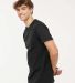 M&O Knits 4800 Gold Soft Touch T-Shirt in Black side view