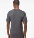 M&O Knits 4800 Gold Soft Touch T-Shirt in Dark heather back view