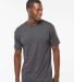M&O Knits 4800 Gold Soft Touch T-Shirt in Dark heather front view