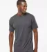 M&O Knits 4800 Gold Soft Touch T-Shirt in Dark heather front view